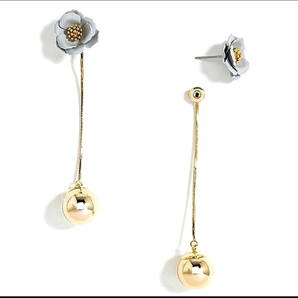 Dahlia Bud Hanging Ball Earring-2 Parts,NWT - Picture 10 of 11